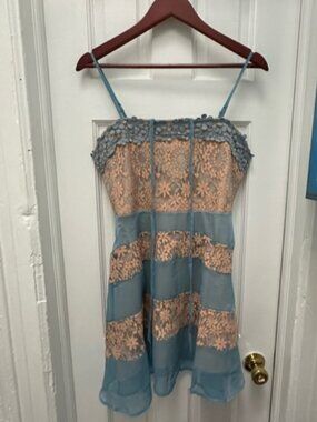 FOXIEDOX/ANTHROPOLOGIE Tristan Lace Mini Dress S NWT